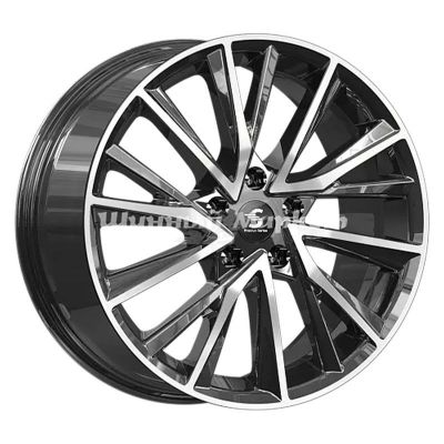 ДискСкад KP010 7.5JxR18 PCD5x108 ET36 DIA65.1, Чёрный глянцевый с полированной лицевой частью