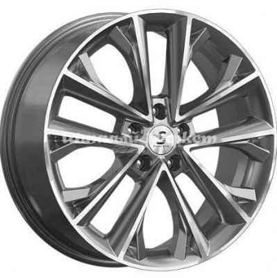 ДискСкад KP012 7JxR18 PCD5x112 ET45 DIA57.1, Серый тёмный с полированной лицевой частью