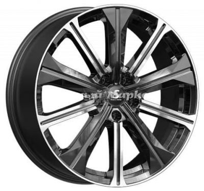 ДискСкад KP013 7JxR19 PCD5x114.3 ET40 DIA64.1, Чёрный глянцевый с полированной лицевой частью