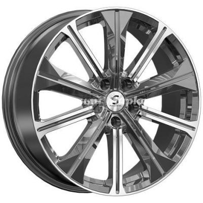 ДискСкад кр013 7JxR19 PCD5x114.3 ET45 DIA67.1, Серый тёмный с полированной лицевой частью