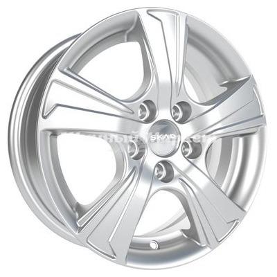 ДискСкад Крит 5.5JxR14 PCD4x100 ET38 DIA67.1, серебристый с металлическим отливом