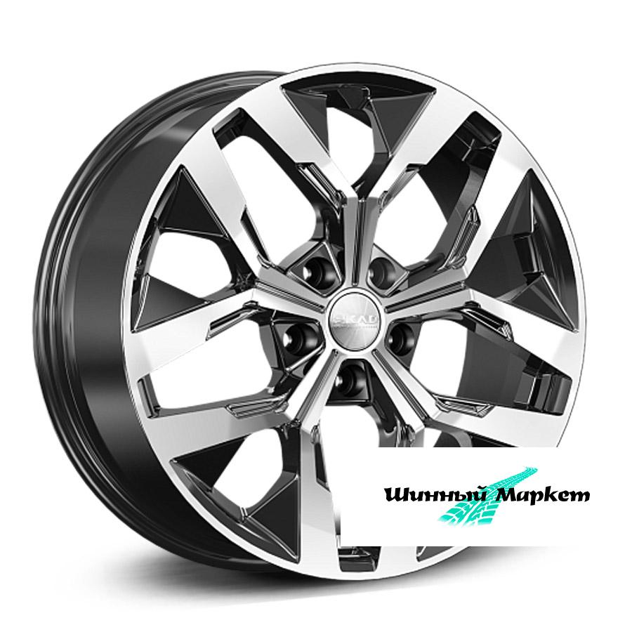 ДискСкад Ламберт 7.5JxR18 PCD5x108 ET47 DIA60.1, черный с полированной лицевой стороной