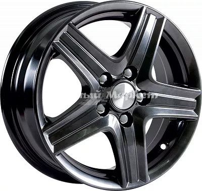 ДискСкад Легенда 7JxR17 PCD5x100 ET45 DIA67.1, черный матовый