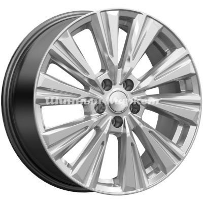 ДискСкад Линней 7.5JxR18 PCD5x108 ET45 DIA67.1, серебристый с металлическим отливом