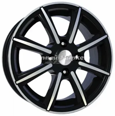 ДискСкад Монако 5.5JxR14 PCD4x100 ET46 DIA67.1, черный с полированной лицевой стороной