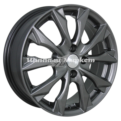 ДискСкад Нагоя 6JxR16 PCD4x100 ET41 DIA60.1, Серый тёмный