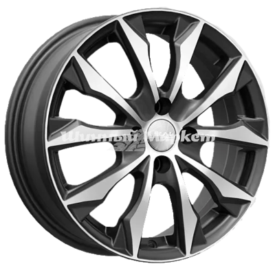 ДискСкад Нагоя 6JxR16 PCD5x114.3 ET46 DIA67.1, серебристый