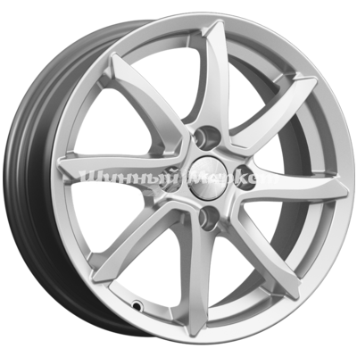 ДискСкад Osaka (КЛ317) 6JxR15 PCD4x100 ET48 DIA54.1, серебристый с металлическим отливом