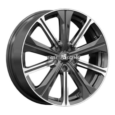 ДискСкад KP013 7JxR19 PCD5x108 ET45 DIA60.1, Чёрно-серый с полированной лицевой частью