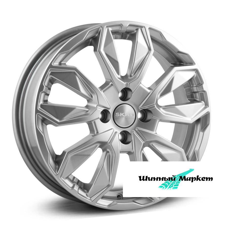 ДискСкад Сочи 6JxR16 PCD4x100 ET41 DIA60.1, насыщенный серебристый