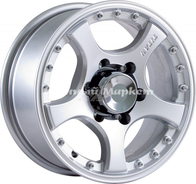 ДискСкад Титан 7JxR16 PCD5x139.7 ET35 DIA109.7, серебристый с металлическим отливом