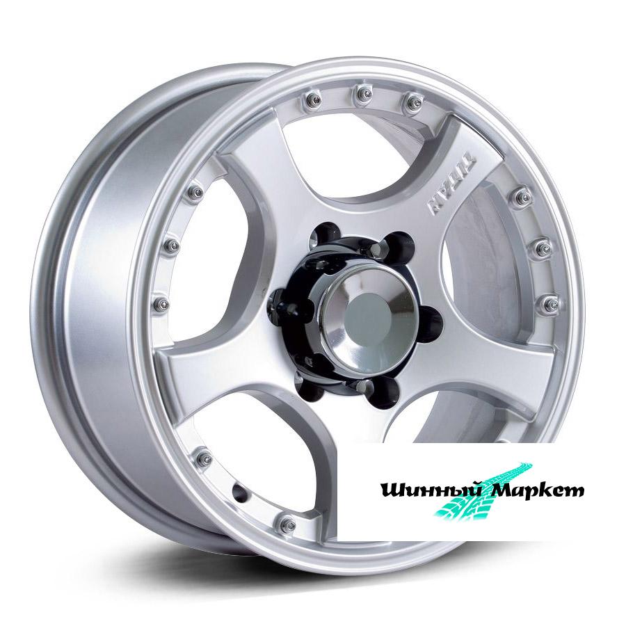 ДискСкад Титан 7JxR16 PCD5x139.7 ET20 DIA109.7, насыщенный серебристый