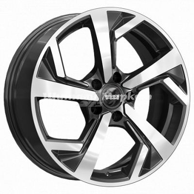 ДискСкад KL-328 7JxR18 PCD5x112 ET43 DIA57.1, темно-серый