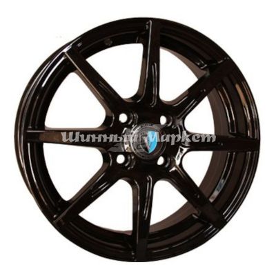 ДискVenti 1508 5.5JxR15 PCD4x100 ET45 DIA54.1, черный глянцевый