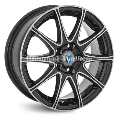 ДискVenti 1516 6JxR15 PCD5x100 ET40 DIA57.1, черный бриллиант