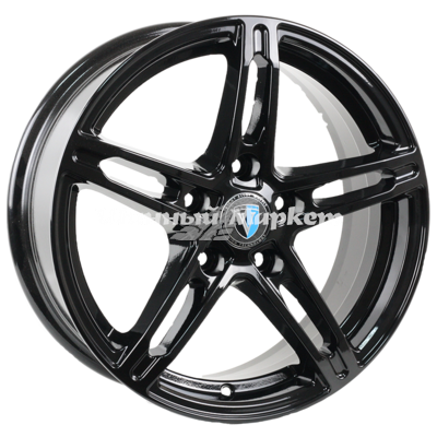 ДискVenti 1618 6.5JxR16 PCD5x114.3 ET33 DIA60.1, черный глянцевый