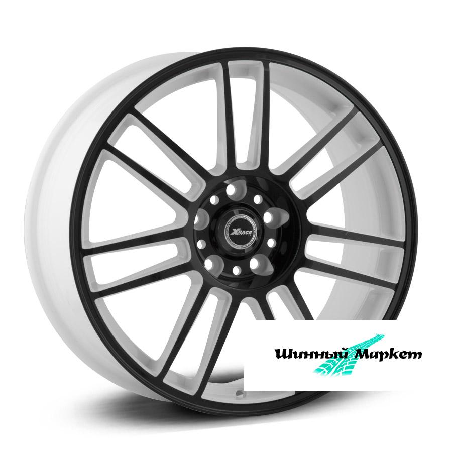 ДискX-RACE Af-06 8JxR18 PCD5x112 ET39 DIA66.6, Белый с черными элементами