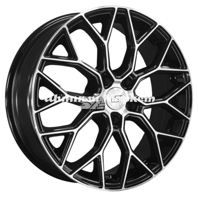 ДискX-trike R198 6.5JxR18 PCD5x108 ET33 DIA60.1, черный с полированной лицевой стороной