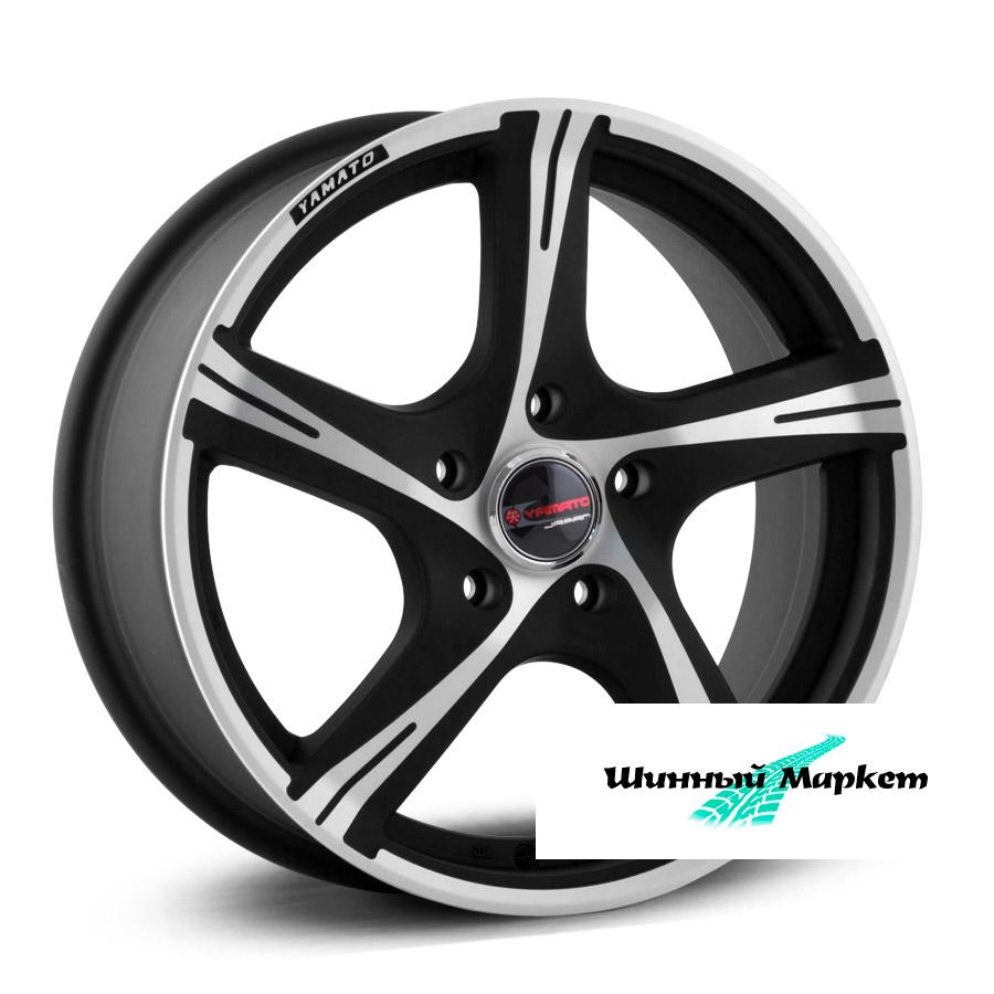 ДискYamato Mogama 6.5JxR16 PCD5x112 ET46 DIA57.1, черный матовый с полированной лицевой стороной