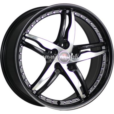 ДискYokatta Model-40 8JxR18 PCD5x115 ET45 DIA70.3, черный полностью полированный