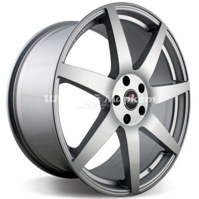 ДискYokatta Model-57 9.5JxR20 PCD5x114.3 ET50 DIA66.1, серебристый полированный