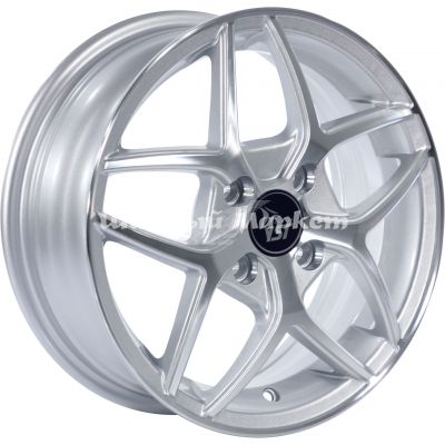 ДискYST X-19 5.5JxR14 PCD4x100 ET49 DIA56.6, серебристый полностью полированный