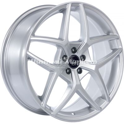 ДискYST X-19 8JxR19 PCD5x100 ET35 DIA57.1, серебристый полированный