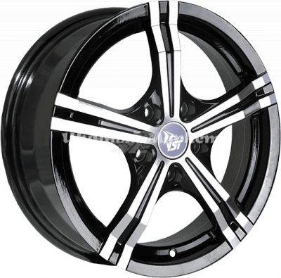 ДискYST X-23 6.5JxR16 PCD5x114.3 ET40 DIA66.1, черный полностью полированный