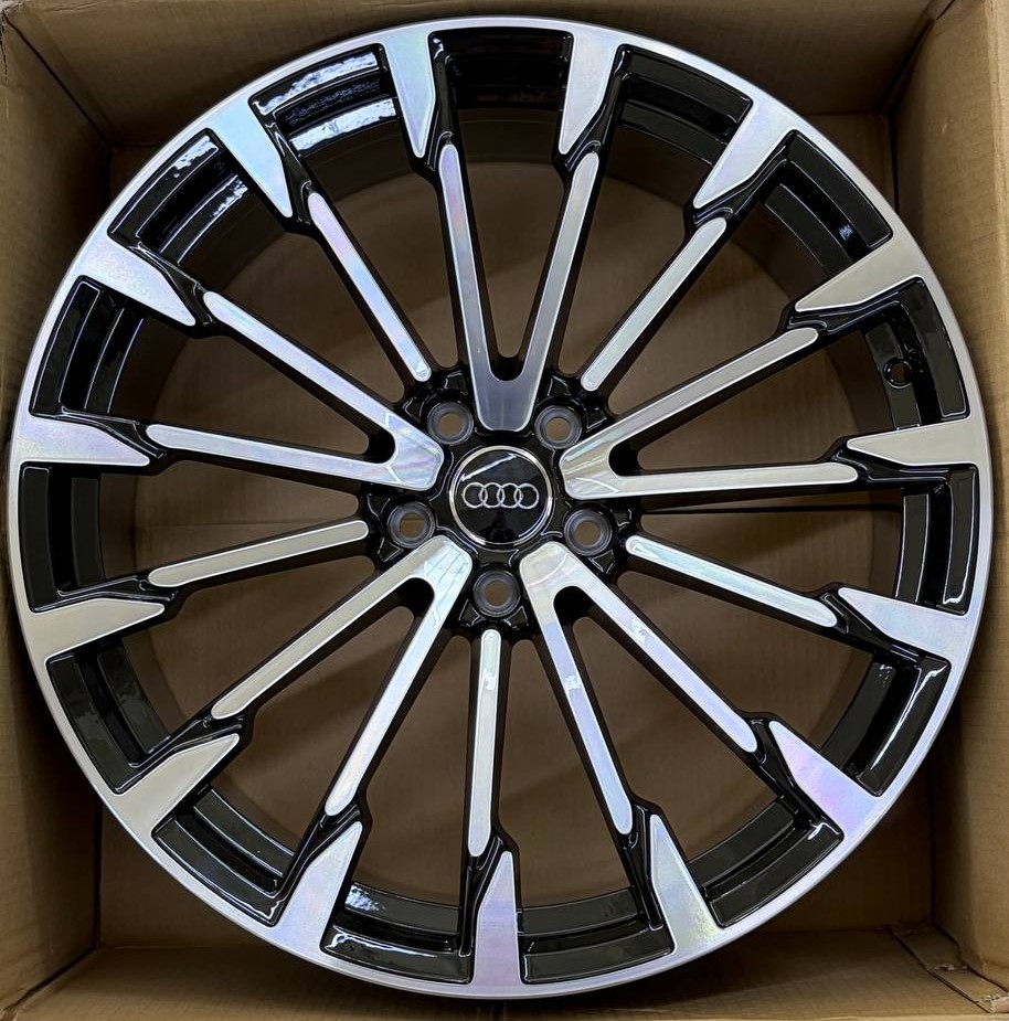 ДискFF &nbsp;0351&nbsp;9JxR20 PCD5x112 ET30 DIA66.6,&nbsp;черный полностью полированный