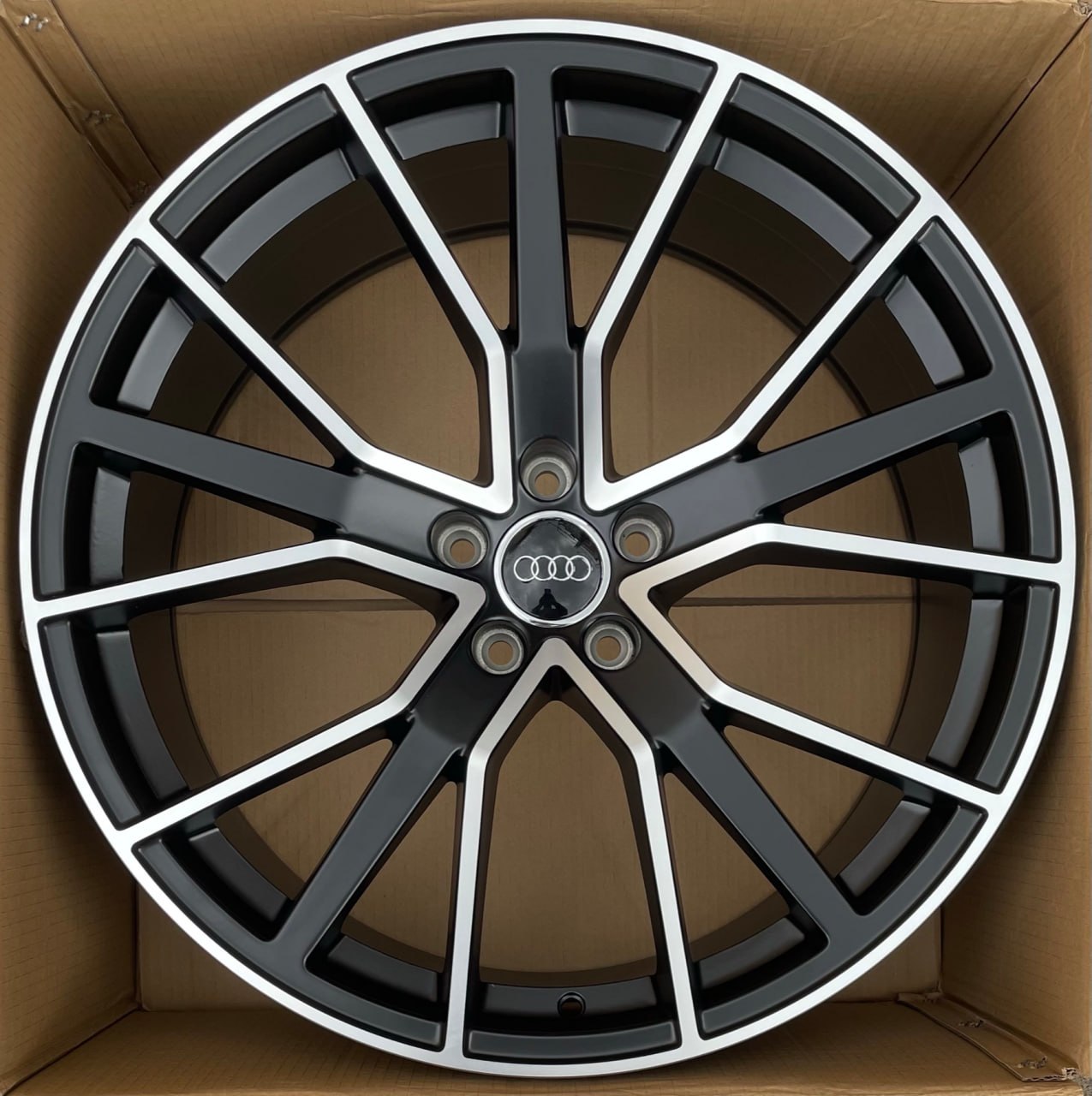 ДискForged &nbsp;AD180&nbsp;9JxR21 PCD5x112 ET30 DIA66.6,&nbsp;матовый черный с полированной лицевой частью
