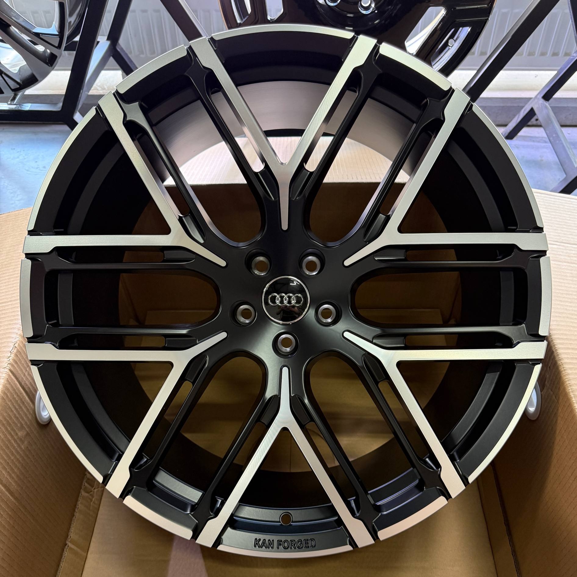 ДискForged &nbsp;AD460&nbsp;9JxR21 PCD5x112 ET30 DIA66.6,&nbsp;матовый черный с полированной лицевой частью